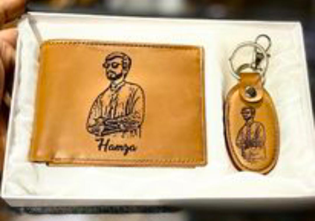 Customized Photo Wallet Gift Set for Men