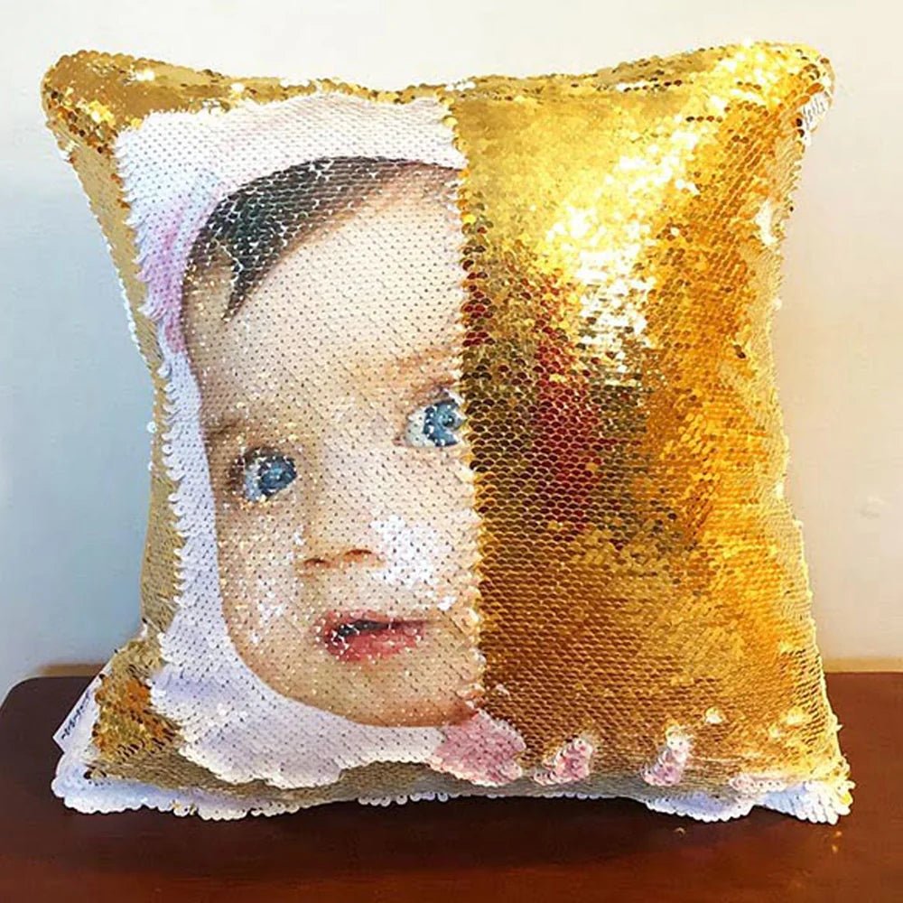 Customized Magic Cushion Custom Photo & Name Print Size 16x16 - Armaan Collection