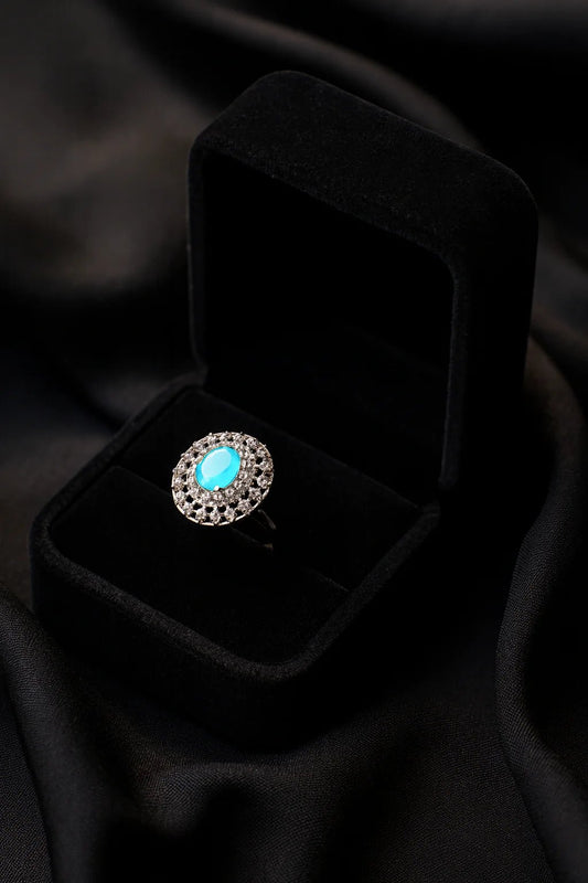 Zircon Ring - 146 (Ferozi) - Armaan Collection