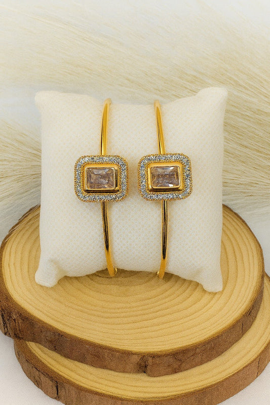 Adjustable Adult Bangle - 92 (White) - Armaan Collection