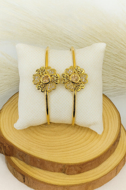Adjustable Adult Bangle - 91 (Golden) - Armaan Collection