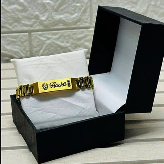 Customized Rolex Style Bracelet – Laser Name Engraved - Armaan Collection